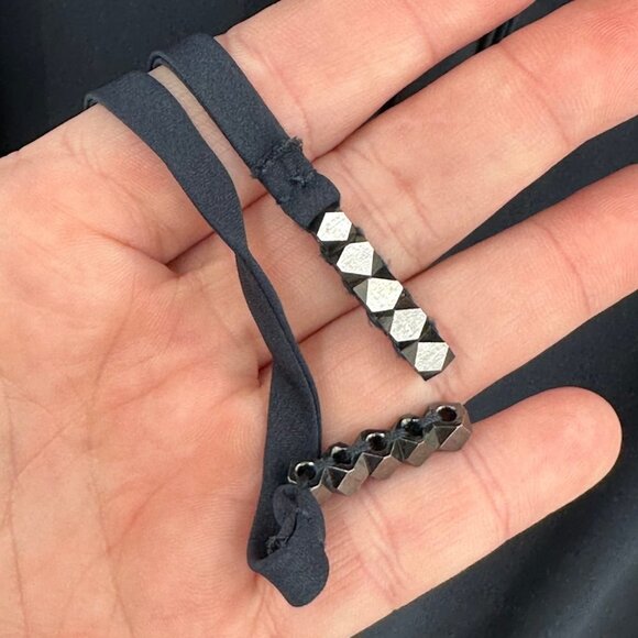 Ramy Brook Lylah Ruffle Hem Midi Dress XS Navy Blue Sleeveless Tie Waist - Picture 5 of 9